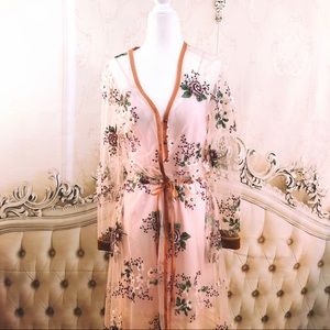 ARATTA / ANTHROPOLOGY BOHO EMBELLISHED KIMONO